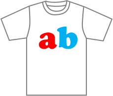 Original ab design on a shirt