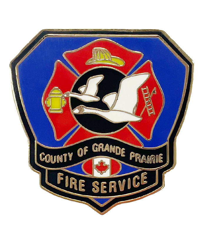 Grande Prairie Fire Service imitation Hard Enamel Custom Pin