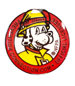 prevention connect soft enamel with epoxy custom pin