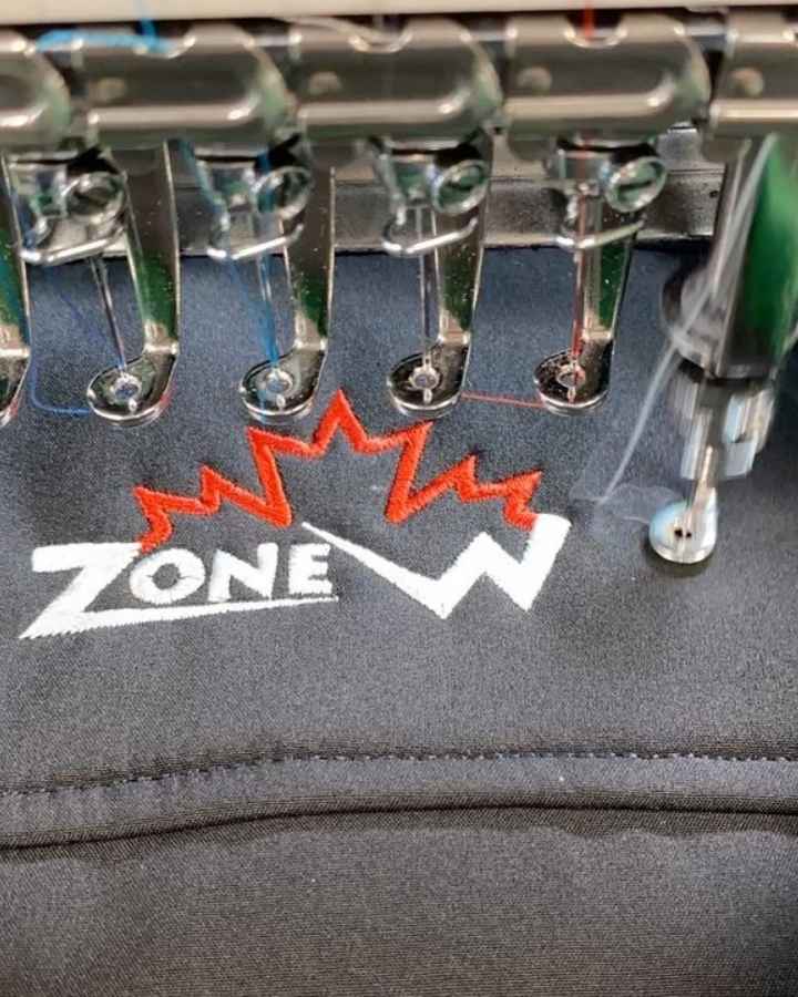 Embroiderred Zone West Logo Embroiderred Zone West Logo