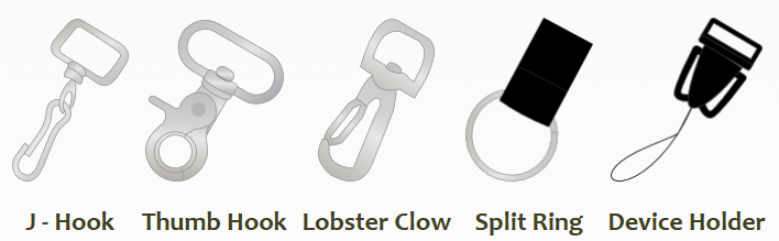 Common lanyard attachments